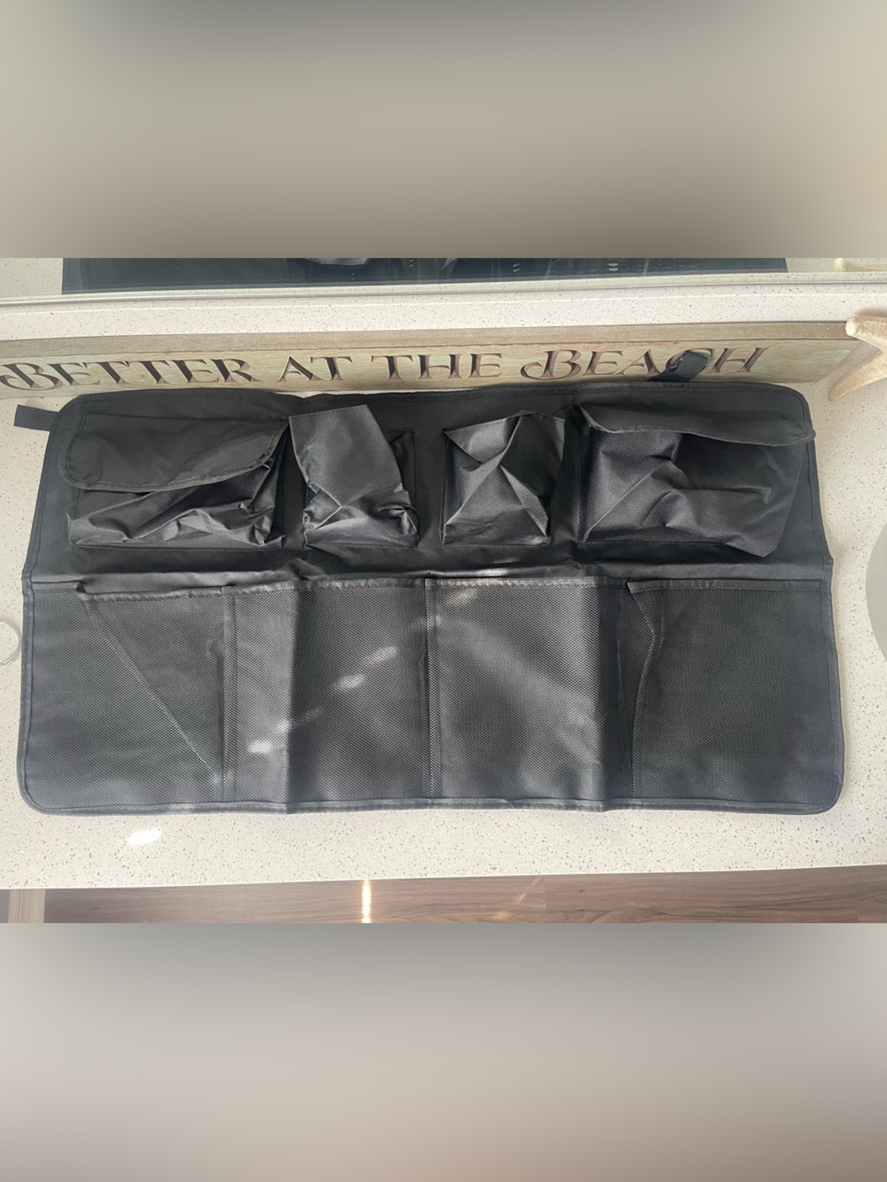 Black Multi-Pocket Car Trunk Organizer and Backseat Storage Bag NWOT